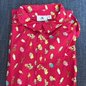 Red Disney Parks Dole Desserts Casual Shirt size 2xl